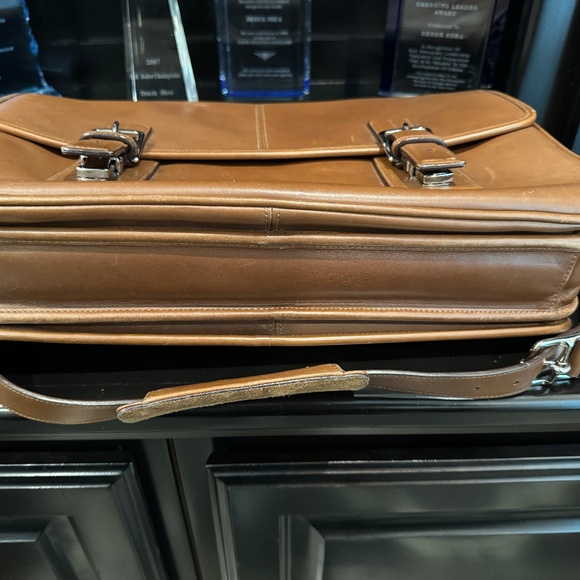 RARE Coach British Tan Portfolio Thompson Briefcase J0669-F06455 - Picture 14 of 16